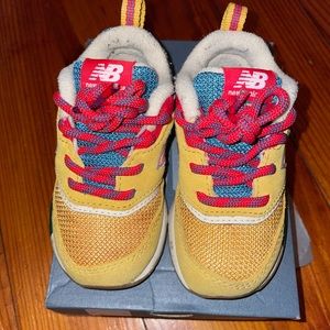 New Balance 997H Athletic Shoe - Baby / Toddler - Yellow / Multicolor